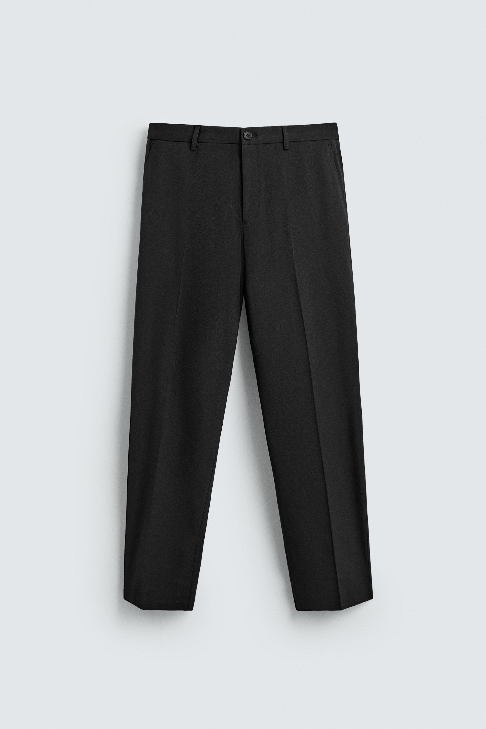 REGULAR FIT WOOL BLEND NON-IRON PANTS
